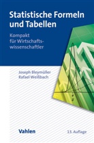 Jose Bleymüller, Josef Bleymüller, Josef (Prof. Dr. Bleymüller, Joseph Bleymüller, Rafael Weißbach, Rafael (P Weissbach - Statistische Formeln und Tabellen