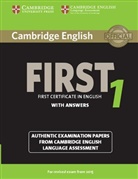 Cambridge English First 1 for Revised Exam from 2015: Student's Book with answers