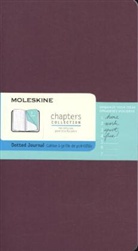 Moleskine - Moleskine Chapter-Notizheft Slim Large, Punktraster, Pflaume