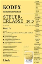 Christoph Ritz, Werne Doralt, Werner Doralt - KODEX Steuer-Erlässe 2015 (f. Österreich). Bd.4