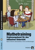 Brigitte Penzenstadler - Mathetraining in 3 Kompetenzstufen: Mathetraining 5./6. Klasse Band 2 - Ergänzungsband, m. 1 CD-ROM. Bd.2