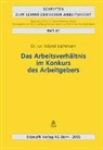 Roland Bachmann - Das Arbeitsverhältnis im Konkurs des Arbeitsgebers (f. d. Schweiz)