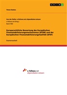 Timon Backes - Europarechtliche Bewertung des Europäischen Finanzstabilisierungsmechanismus (EFSM) und der Europäischen Finanzstabilisierungsfazilität (EFSF)