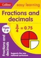 Melissa Blackwood, Easy Learning Collins, Collins Easy Learning, Mel Collins Easy Learning Blackwood, Melissa Collins Easy Learning Blackwood - Fractions and Decimals Ages 7-9