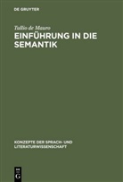 Tullio DeMauro, Tullio de Mauro - Einführung in die Semantik
