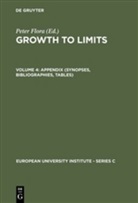 Peter Flora - Growth to Limits, in 5 Vols. - 4: Appendix (Synopses, Bibliographies, Tables)