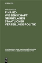 Armin Bohnet - Finanzwissenschaft: Gurndlagen staatlicher Verteilungspolitik