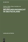 Diether Huhn, Hans-Joachim von Schuckmann - Beurkundungsrecht in Deutschland