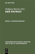 Wolfgan Martens, Wolfgang Martens - Der Patriot, in 4 Bdn. - Band 4: Kommentarband