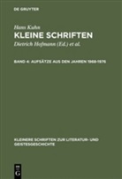 Hans Kuhn, Dietrich Hofmann, Wolfgan Lange, Wolfgang Lange, Klaus von See, Klaus von See - Kleine Schriften, 4 Bde. - 4: Aufsätze aus den Jahren 1968-1976