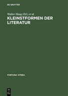 Walte Haug, Walter Haug, Wachinger, Wachinger, Burghart Wachinger - Kleinstformen der Literatur
