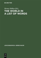 Werne Hüllen, Werner Hüllen - The World in a List of Words