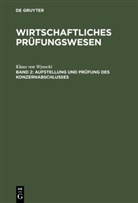 Klaus Von Wysocki - Wirtschaftliches Prüfungswesen - Band 2: Aufstellung und Prüfung des Konzernabschlusses