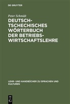 Marie Marouskova, Peter Schmidt - Deutsch-tschechisches Wörterbuch der Betriebswirtschaftslehre. Nemecko-Cesky Slovnik nauky o ekonomice podniku