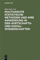 Hans P. Litz, Hans Peter Litz - Multivariate Statistische Methoden