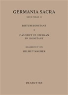 Helmut Flachenecker, Helmu Maurer, Helmut Maurer, Hedwig Röckelein - Germania Sacra, Neue Folge - Bd 15: Die Bistümer der Kirchenprovinz Mainz. Das Bistum Konstanz I. Das Stift St. Stephan in Konstanz