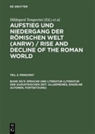 Hildegard Temporini, Wolfgang Haase, Hildegard Temporini - Aufstieg und Niedergang der römischen Welt - Teil 2. Band 30/3: Sprache und Literatur (Literatur der augusteischen Zeit: Allgemeines, einzelne Autoren, Fortsetzung)