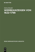 Sylvia Bendel - Werbeanzeigen von 1622-1798