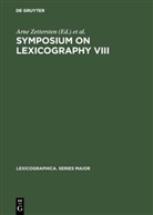Jens Erik Mogensen, Viggo Hjornager Pedersen, Vigg Hjørnager Pedersen, Viggo Hjørnager Pedersen, Jens Erik Mogensen, Arne Zettersten - Symposium on Lexicography VIII