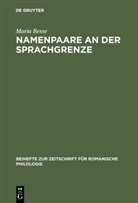 Maria Besse - Namenpaare an der Sprachgrenze