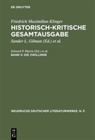 Friedrich M. Klinger, Friedrich Maximilian Klinger, Ekhar Haack, Ekhard Haack, Edward P. Harris, Karl-Heinz Hartmann - Historisch-kritische Gesamtausgabe - Band II: Die Zwillinge