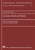 Hermann Weber - Literatur, Recht und Musik