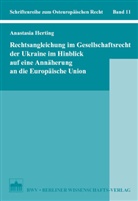 Anastasia Herting - Rechtsangleichung im Gesellschaftsrecht der Ukraine im Hinblick auf eine Annäherung an die Europäische Union