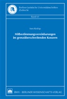 Ines Krolop - Mitbestimmungsvereinbarungen im grenzüberschreitenden Konzern