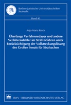 Anja-Maria Reich - Überlange Verfahrensdauer und andere Verfahrensfehler im Strafverfahren unter Berücksichtigung der Vollstreckungslösung des Großen Senats für Strafsachen