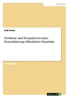 Erik Pester - Probleme und Perspektiven einer Konsolidierung öffentlicher Haushalte