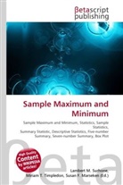 Susan F Marseken, Susan F. Marseken, Lambert M. Surhone, Miria T Timpledon, Miriam T. Timpledon - Sample Maximum and Minimum