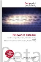 Susan F Marseken, Susan F. Marseken, Lambert M. Surhone, Miria T Timpledon, Miriam T. Timpledon - Relevance Paradox