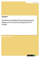 Anonym, Anonymous - Vertriebscontrolling. Die Entwicklung einer Balanced Scorecard am Beispiel der XY GmbH