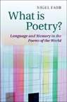 Nigel Fabb, Nigel (University of Strathclyde) Fabb, Fabb Nigel - What Is Poetry?