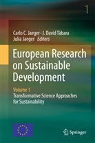David Tàbara, J David Tàbara, Carlo Jaeger, Carlo C. Jaeger, Julia Jaeger, J. David Tàbara - European Research on Sustainable Development