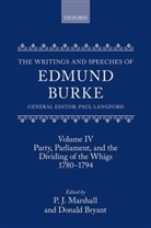Paul Langford, Prof. P. J. Marshall, Donald Bryant, Paul Langford, P. J. Marshall - Writings and Speeches of Edmund Burke