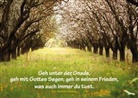 Geh unter der Gnade, geh mit Gottes Segen; geh mit seinem Frieden, was auch immer du tust