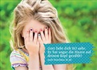 Gott liebt dich SO sehr. Er hat sogar die Haare auf deinem Kopf gezählt. nach Mt 10,30