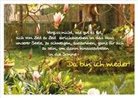 Vergiss es nicht, wie gut es tut, sich von Zeit zu Zeit zurückzuziehen in das Haus unserer Seele, zu