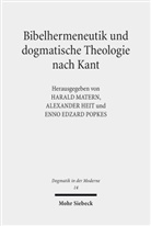 Enno Edzard Popkes, Alexander Heit, Haral Matern, Harald Matern, Enno Edzard Popkes, Enno-Edzard Popkes - Bibelhermeneutik und dogmatische Theologie nach Kant
