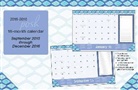 Kate Spain, Andrews Mcmeel Publishing - Posh Indigo 2015-2016 Calendar