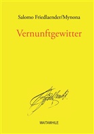 Salom Friedlaender, Salomo Friedlaender, Mynona, Hartmu Geerken, Hartmut Geerken, THIEL... - Vernunftgewitter