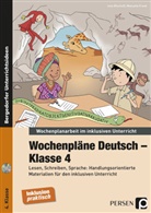 Ine Bischoff, Ines Bischoff, Manuela Frank - Wochenpläne Deutsch - Klasse 4, m. 1 CD-ROM