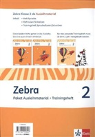 Zebra, Neubearbeitung: 2. Schuljahr, Paket Ausleihmaterial + Trainingsheft, 3 Hefte