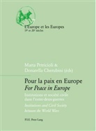 Donatella Cherubini, Marta Petricioli - Pour la paix en Europe / For Peace in Europe