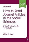 Phillip Chong Ho Shon, Phillip C Shon, Phillip C. Shon, Phillip C. C. Shon, Phillip Chong Ho Shon, Shon Phillip Chong Ho - How to Read Journal Articles in the Social Sciences