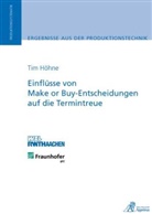 Tim H Höhne, Tim Henrik Höhne - Einflüsse von Make or Buy-Entscheidungen auf die Termintreue