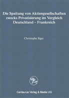 Christophe J¿r, Christophe Jäger - Die Spaltung von Aktiengesellschaften zwecks Privatisierung im Vergleich Deutschland - Frankreich