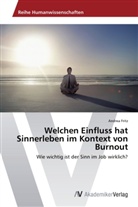 Andrea Fritz - Welchen Einfluss hat Sinnerleben im Kontext von Burnout