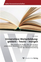 Nina Sprajc - Universitäre Weiterbildung: gestern heute morgen